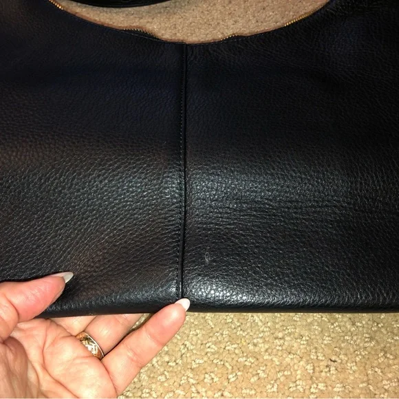 Black Leather DKNY Hobo Bag - Picture 9 of 9